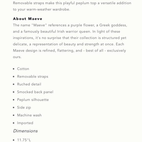 ❌SOLD❌ Anthropologie Maeve Stephanie Peplum Tank - Picture 5 of 12